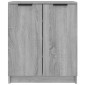 vidaXL Παπουτσοθήκη Γκρι Sonoma 59x35x70 εκ. από Επεξεργασμένο Ξύλο