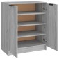 vidaXL Παπουτσοθήκη Γκρι Sonoma 59x35x70 εκ. από Επεξεργασμένο Ξύλο