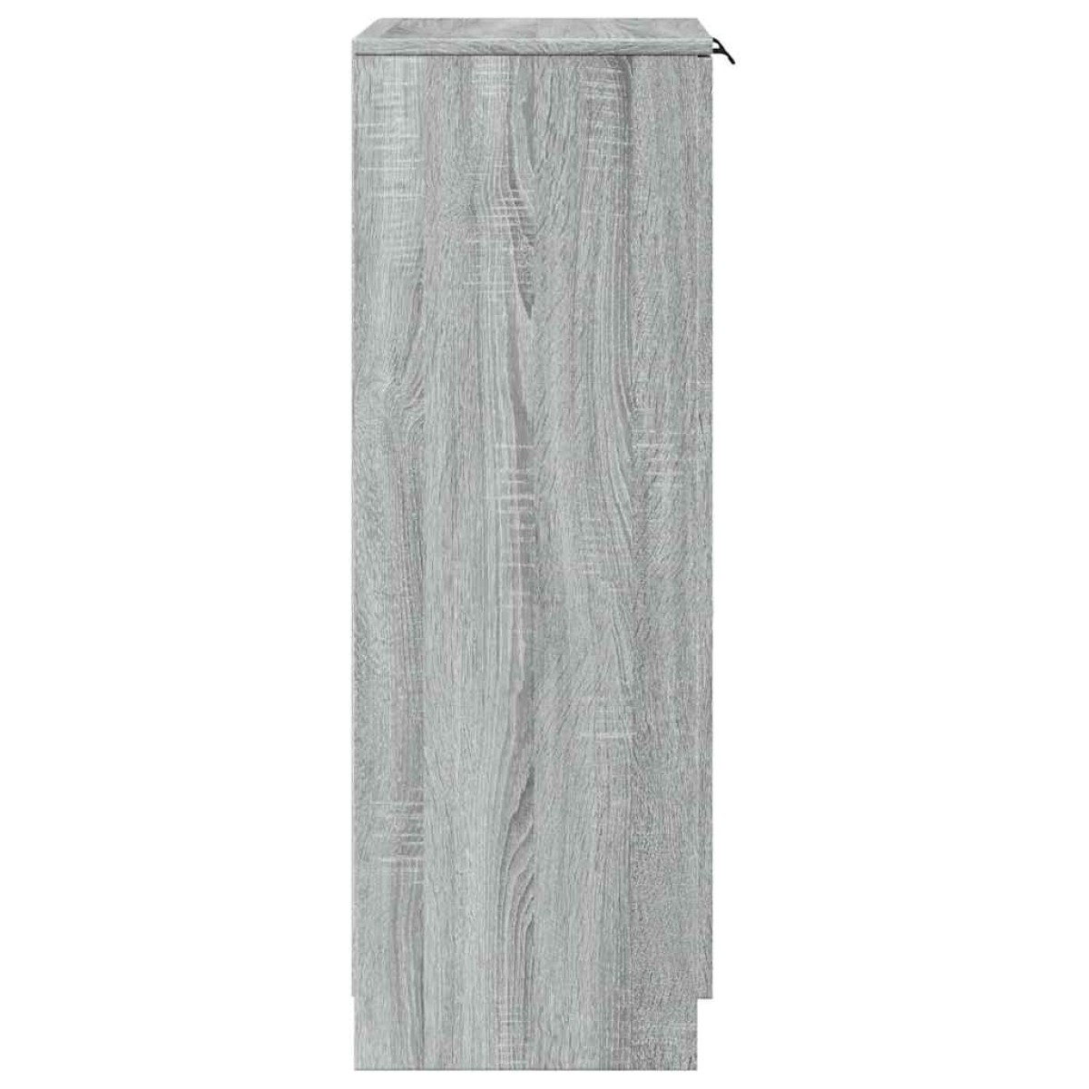 vidaXL Παπουτσοθήκη Γκρι Sonoma 59x35x100 εκ. από Επεξεργασμένο Ξύλο