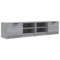 vidaXL Έπιπλα Τηλεόρασης 2 τεμ. Γκρι Sonoma 80x35x36,5 εκ. Επεξ. Ξύλο