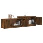 vidaXL Έπιπλο Τηλεόρασης Καπνιστή Δρυς 158,5x36x45 εκ. Επεξεργ. Ξύλο