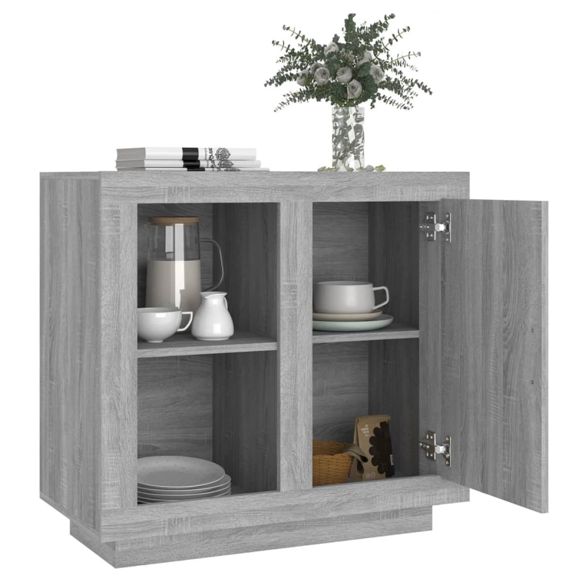 vidaXL Ντουλάπι Γκρι Sonoma 80 x 40 x 75 εκ.