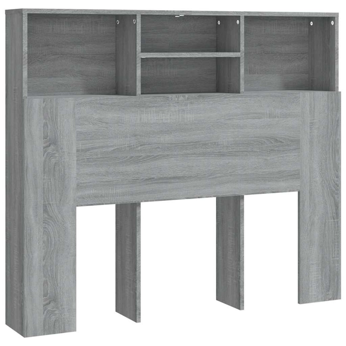 vidaXL Κεφαλάρι Με Αποθηκευτικό Χώρο Γκρι Sonoma 120x19x103,5 εκ.