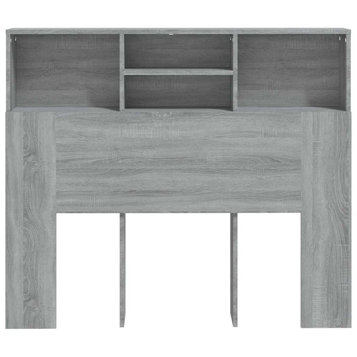 vidaXL Κεφαλάρι Με Αποθηκευτικό Χώρο Γκρι Sonoma 120x19x103,5 εκ.