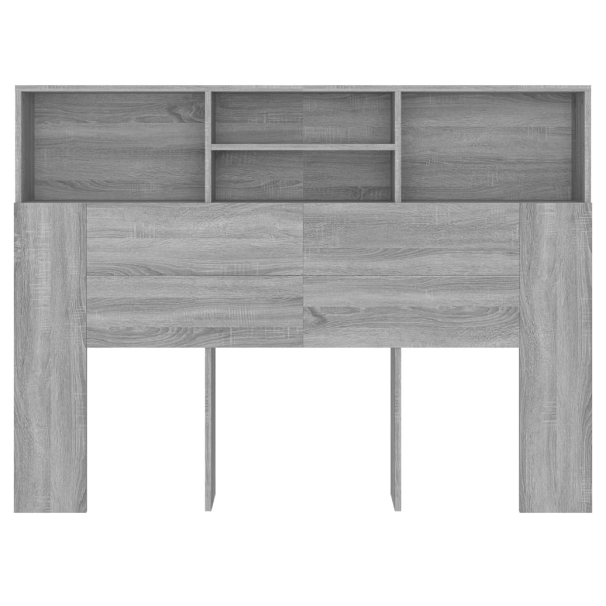 vidaXL Κεφαλάρι Με Αποθηκευτικό Χώρο Γκρι Sonoma 140x19x103,5 εκ.