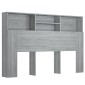 vidaXL Κεφαλάρι Με Αποθηκευτικό Χώρο Γκρι Sonoma 160 x 19 x 103,5 εκ.