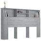 vidaXL Κεφαλάρι Με Αποθηκευτικό Χώρο Γκρι Sonoma 160 x 19 x 103,5 εκ.
