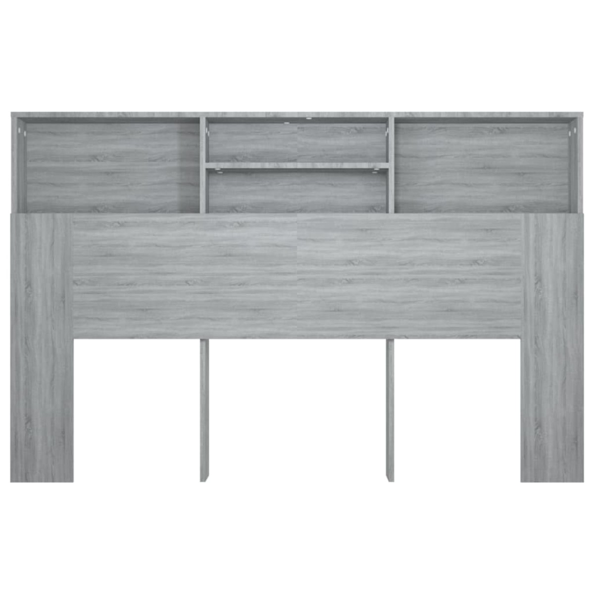 vidaXL Κεφαλάρι Με Αποθηκευτικό Χώρο Γκρι Sonoma 160 x 19 x 103,5 εκ.
