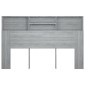 vidaXL Κεφαλάρι Με Αποθηκευτικό Χώρο Γκρι Sonoma 160 x 19 x 103,5 εκ.