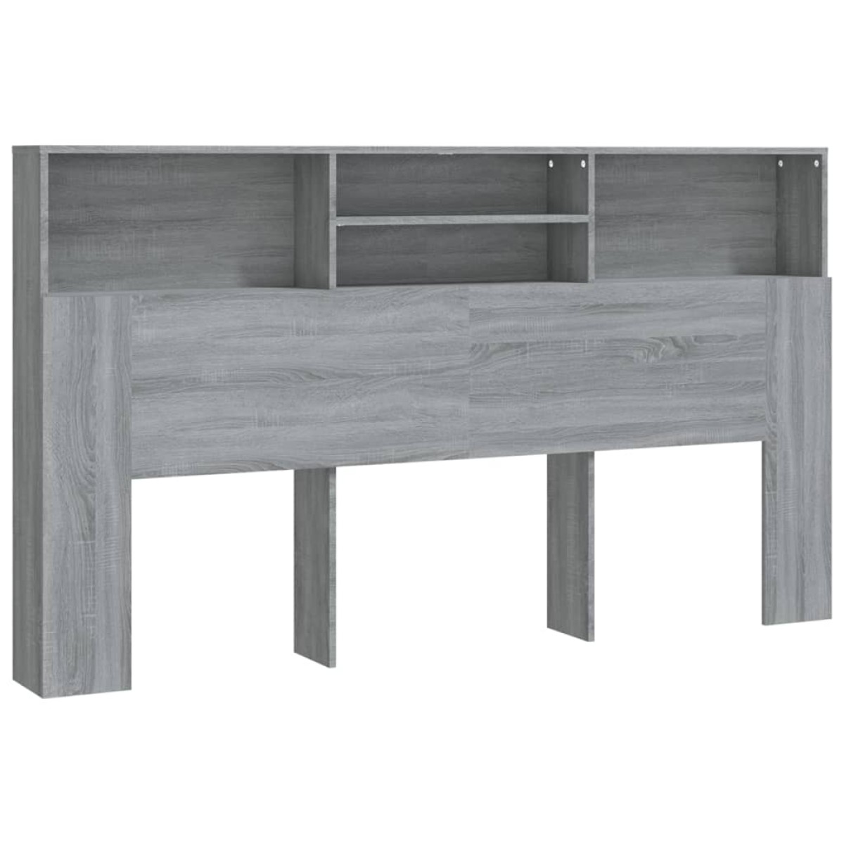vidaXL Κεφαλάρι Με Αποθηκευτικό Χώρο Γκρι Sonoma 180 x 19 x 103,5 εκ.