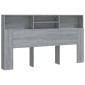 vidaXL Κεφαλάρι Με Αποθηκευτικό Χώρο Γκρι Sonoma 180 x 19 x 103,5 εκ.