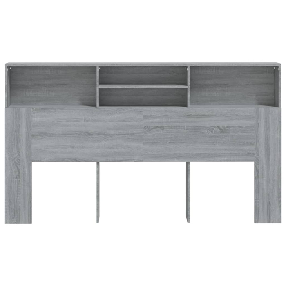 vidaXL Κεφαλάρι Με Αποθηκευτικό Χώρο Γκρι Sonoma 180 x 19 x 103,5 εκ.
