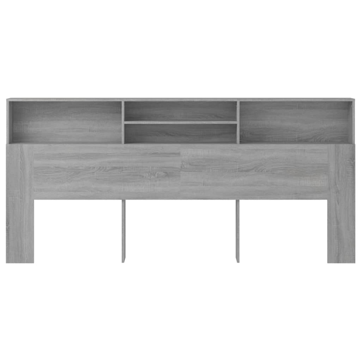 vidaXL Κεφαλάρι Με Αποθηκευτικό Χώρο Γκρι Sonoma 220x19x103,5 εκ.
