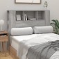 vidaXL Κεφαλάρι Με Αποθηκευτικό Χώρο Γκρι Sonoma 120 x 18,5 x 104,5 εκ