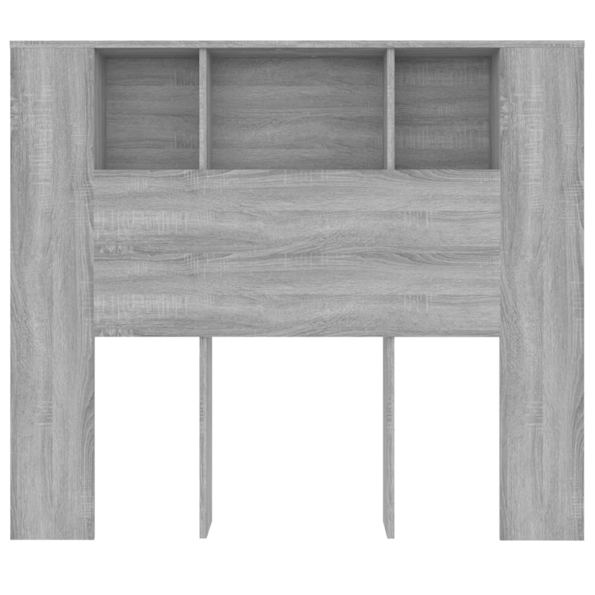 vidaXL Κεφαλάρι Με Αποθηκευτικό Χώρο Γκρι Sonoma 120 x 18,5 x 104,5 εκ