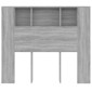 vidaXL Κεφαλάρι Με Αποθηκευτικό Χώρο Γκρι Sonoma 120 x 18,5 x 104,5 εκ