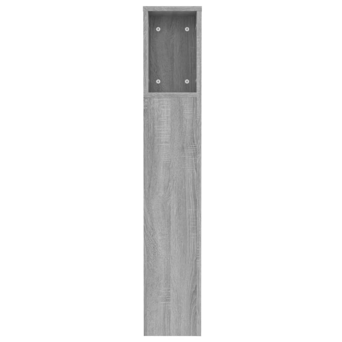 vidaXL Κεφαλάρι Με Αποθηκευτικό Χώρο Γκρι Sonoma 120 x 18,5 x 104,5 εκ