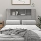 vidaXL Κεφαλάρι Με Αποθηκευτικό Χώρο Γκρι Sonoma 120 x 18,5 x 104,5 εκ