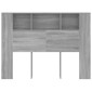 vidaXL Κεφαλάρι Με Αποθηκευτικό Χώρο Γκρι Sonoma 140x18,5x104,5 εκ.