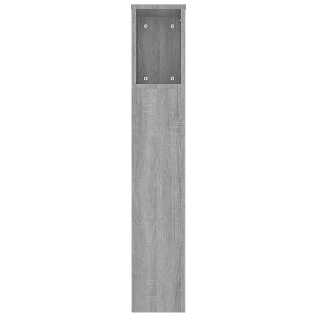 vidaXL Κεφαλάρι Με Αποθηκευτικό Χώρο Γκρι Sonoma 220x18,5x104,5 εκ.