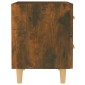 vidaXL Κομοδίνα 2 τεμ. Καπνιστή Δρυς 40 x 35 x 47,5 εκ.