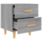 vidaXL Κομοδίνο Γκρι Sonoma 40 x 35 x 47,5 εκ.
