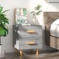 vidaXL Κομοδίνο Γκρι Sonoma 40 x 35 x 47,5 εκ.