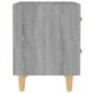 vidaXL Κομοδίνα 2 τεμ. Γκρι Sonoma 40 x 35 x 47,5 εκ.