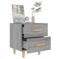 vidaXL Κομοδίνα 2 τεμ. Γκρι Sonoma 40 x 35 x 47,5 εκ.