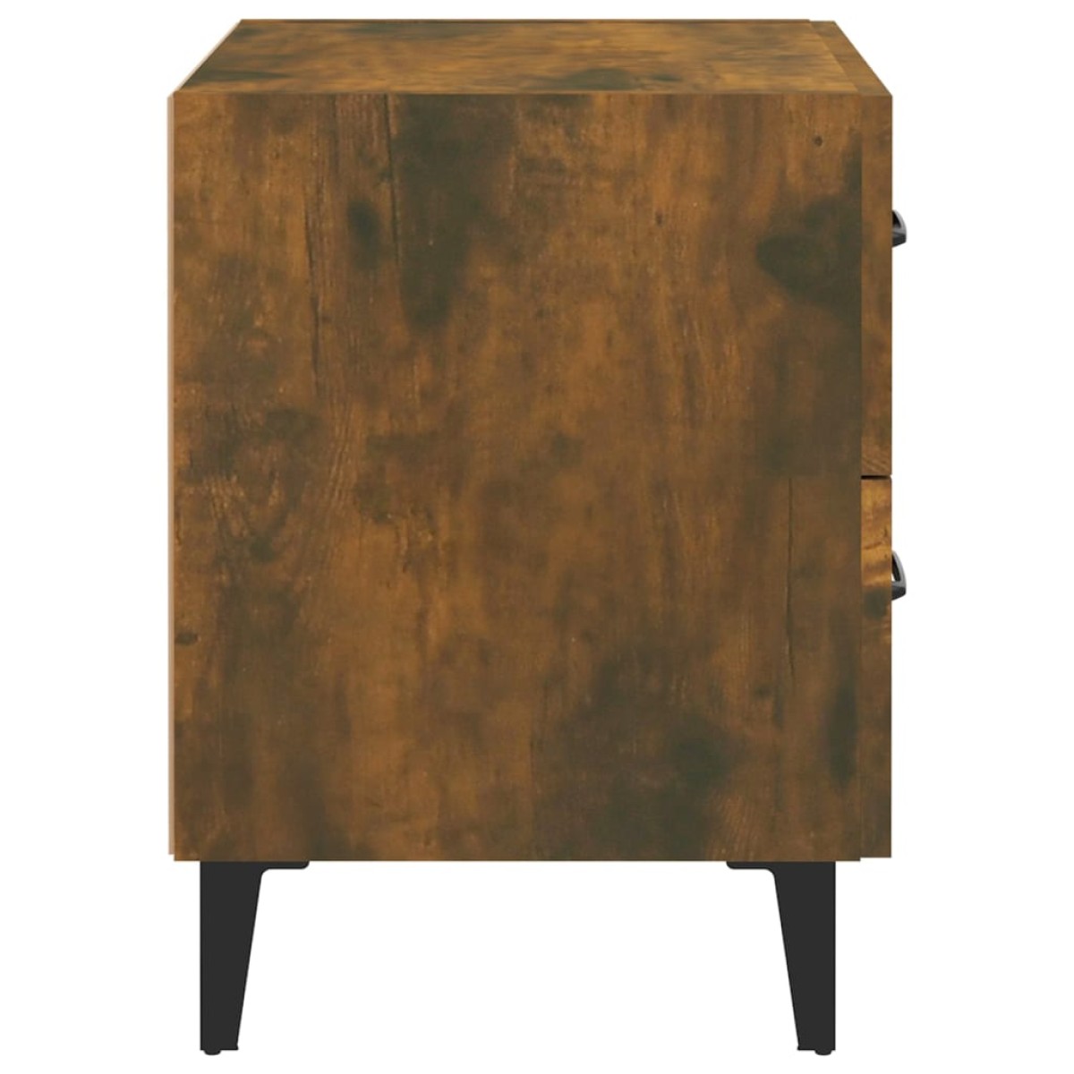 vidaXL Κομοδίνα 2 τεμ. Καπνιστή Δρυς 40 x 35 x 47,5 εκ.