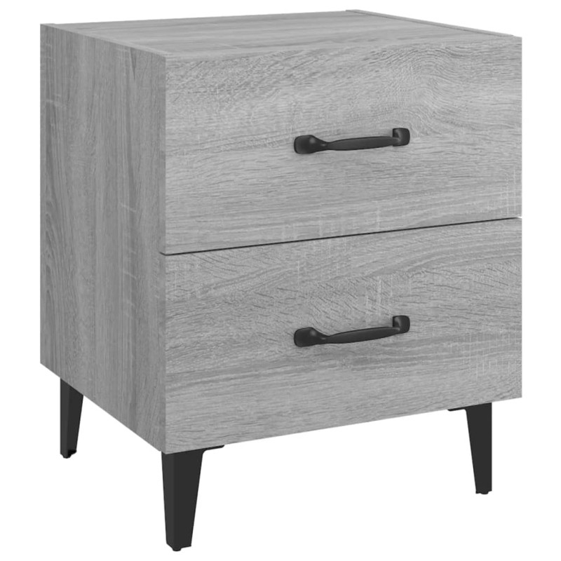 vidaXL Κομοδίνο Γκρι Sonoma 40 x 35 x 47,5 εκ.