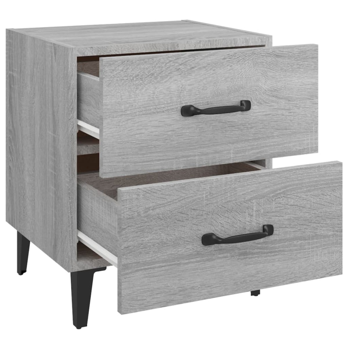 vidaXL Κομοδίνο Γκρι Sonoma 40 x 35 x 47,5 εκ.