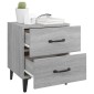 vidaXL Κομοδίνα 2 τεμ. Γκρι Sonoma 40 x 35 x 47,5 εκ.