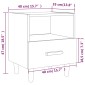 vidaXL Κομοδίνο Καπνιστή Δρυς 40 x 35 x 47 εκ.
