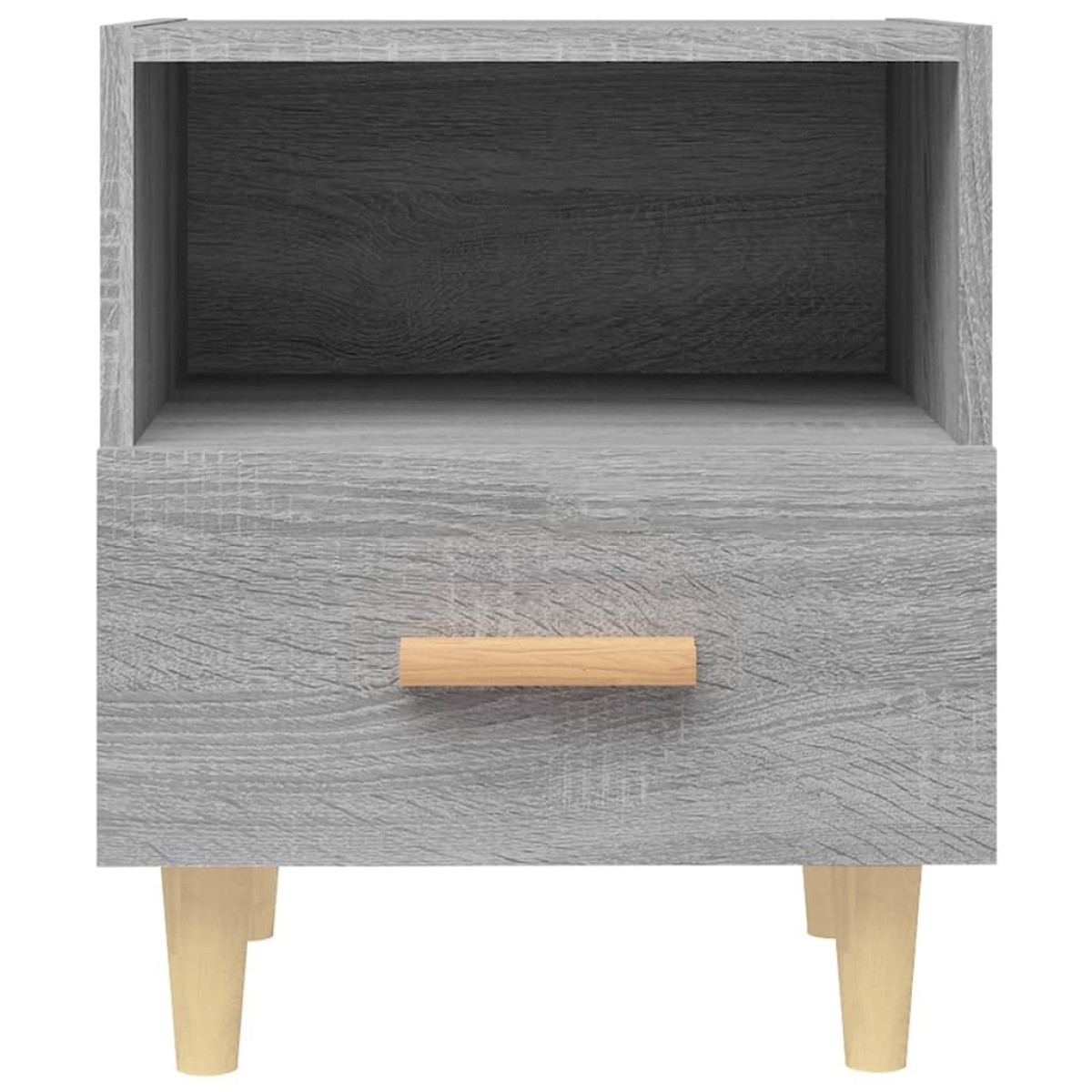 vidaXL Κομοδίνα 2 τεμ. Γκρι Sonoma 40 x 35 x 47 εκ.