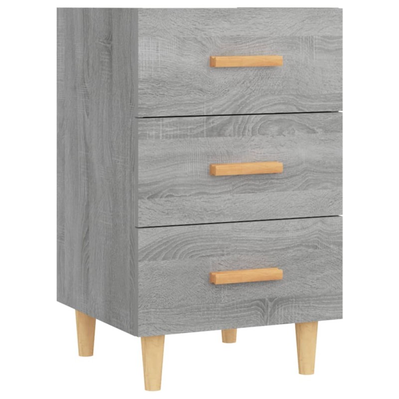 vidaXL Κομοδίνο Γκρι Sonoma 40 x 40 x 66 εκ. από Επεξεργασμένο Ξύλο