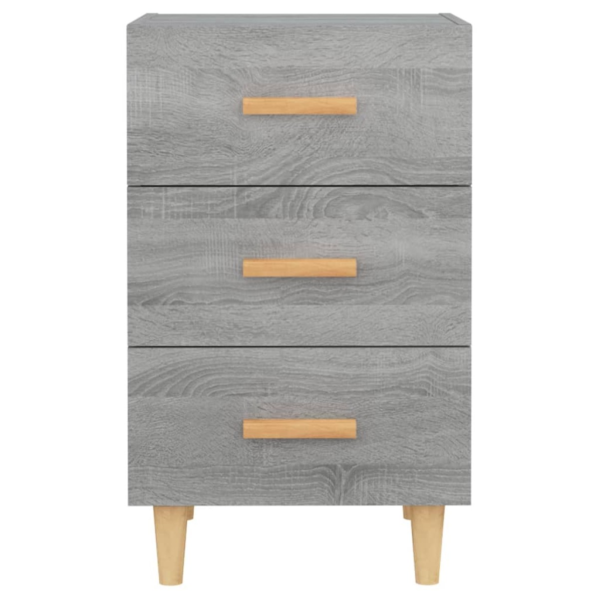 vidaXL Κομοδίνο Γκρι Sonoma 40 x 40 x 66 εκ. από Επεξεργασμένο Ξύλο