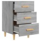 vidaXL Κομοδίνο Γκρι Sonoma 40 x 40 x 66 εκ. από Επεξεργασμένο Ξύλο