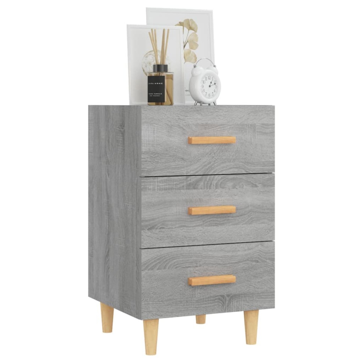 vidaXL Κομοδίνο Γκρι Sonoma 40 x 40 x 66 εκ. από Επεξεργασμένο Ξύλο
