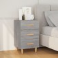 vidaXL Κομοδίνο Γκρι Sonoma 40 x 40 x 66 εκ. από Επεξεργασμένο Ξύλο