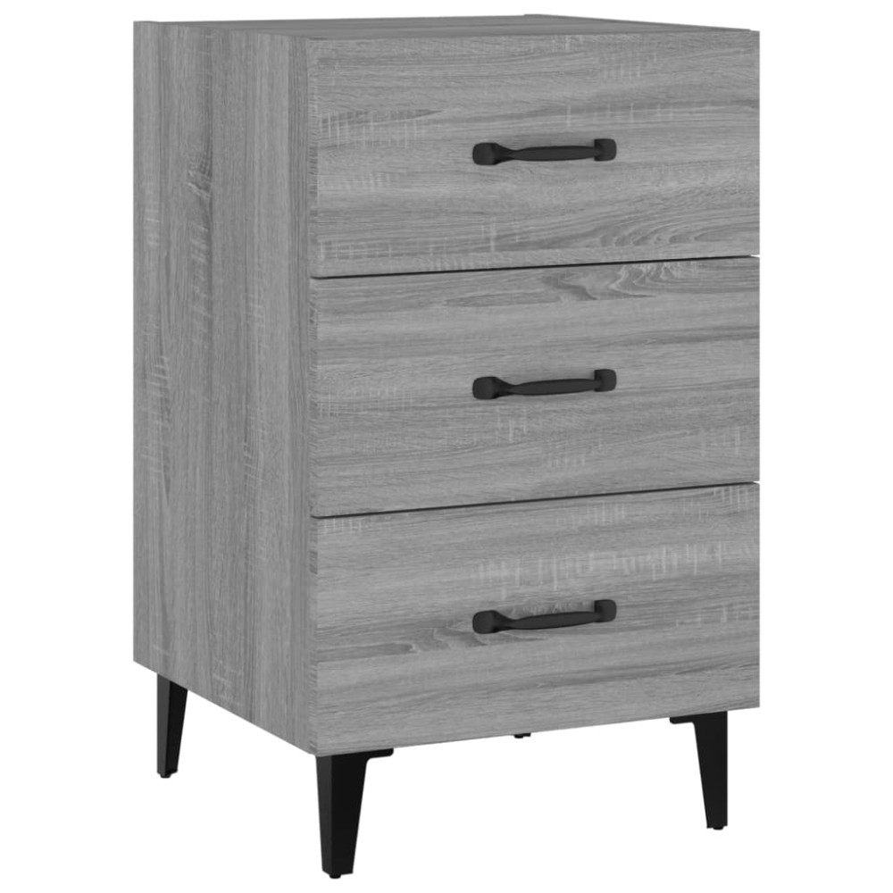 vidaXL Κομοδίνο Γκρι Sonoma 40 x 40 x 66 εκ. από Επεξεργασμένο Ξύλο