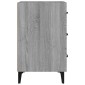 vidaXL Κομοδίνο Γκρι Sonoma 40 x 40 x 66 εκ. από Επεξεργασμένο Ξύλο