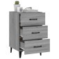 vidaXL Κομοδίνο Γκρι Sonoma 40 x 40 x 66 εκ. από Επεξεργασμένο Ξύλο