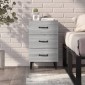 vidaXL Κομοδίνο Γκρι Sonoma 40 x 40 x 66 εκ. από Επεξεργασμένο Ξύλο