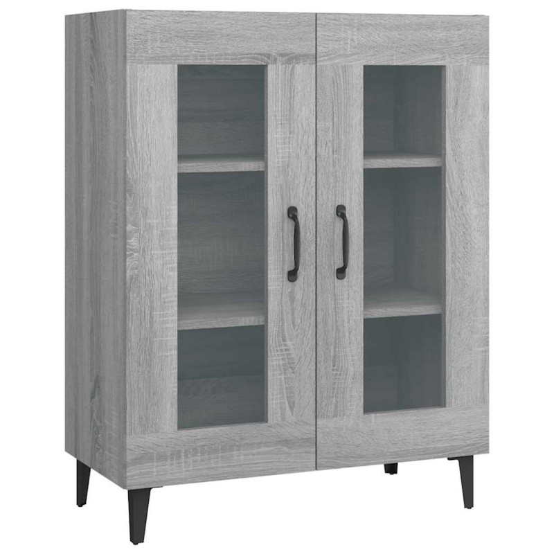 vidaXL Ντουλάπι Γκρι Sonoma 69,5 x 34 x 90 εκ. από Επεξεργασμένο Ξύλο