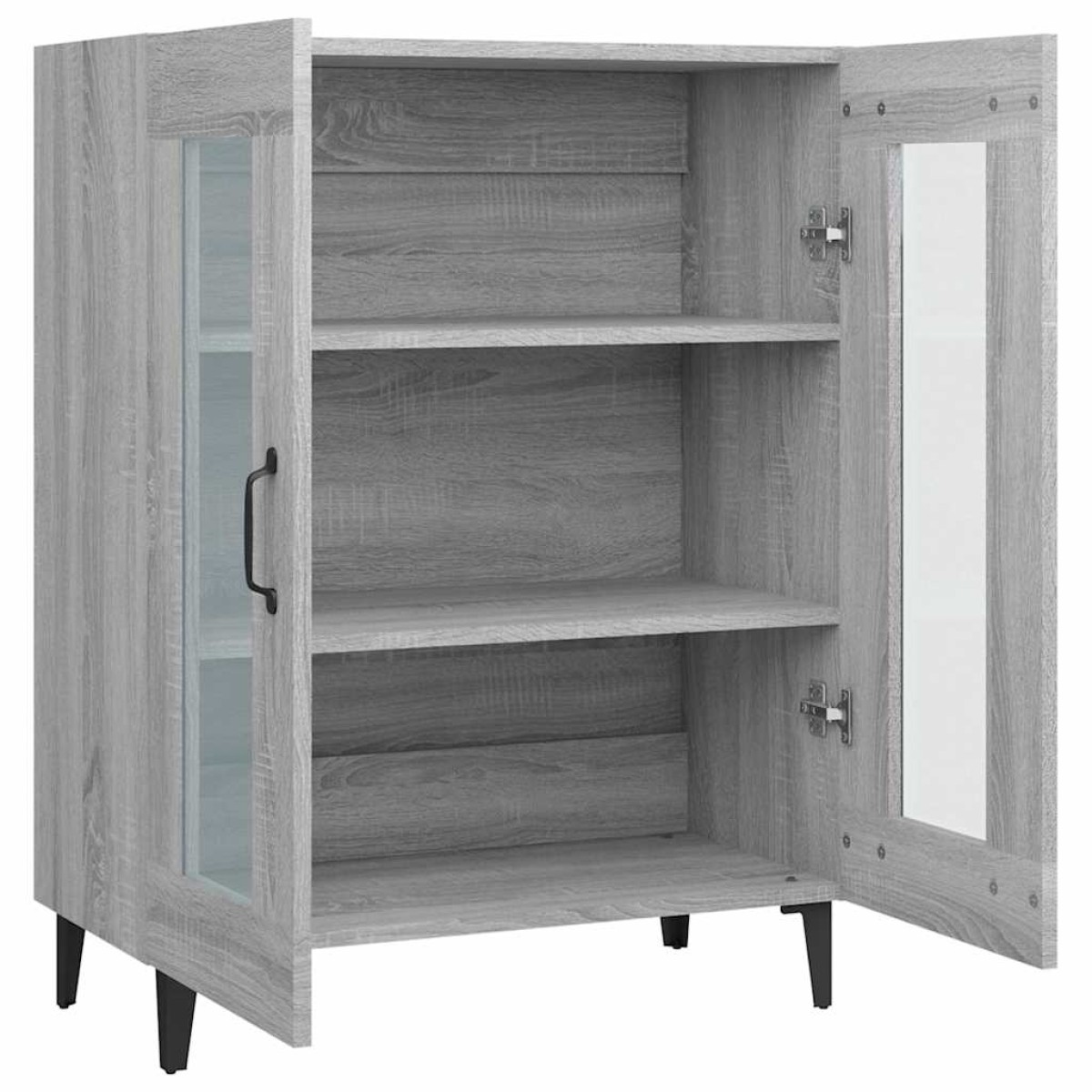vidaXL Ντουλάπι Γκρι Sonoma 69,5 x 34 x 90 εκ. από Επεξεργασμένο Ξύλο