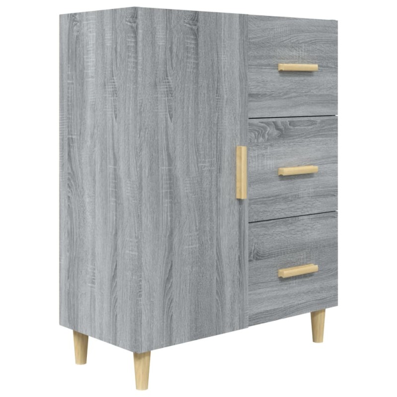 vidaXL Ντουλάπι Γκρι Sonoma 69,5 x 34 x 90 εκ. από Επεξεργασμένο Ξύλο