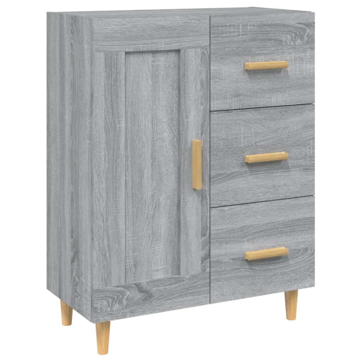 vidaXL Ντουλάπι Γκρι Sonoma 69,5 x 34 x 90 εκ. από Επεξεργασμένο Ξύλο