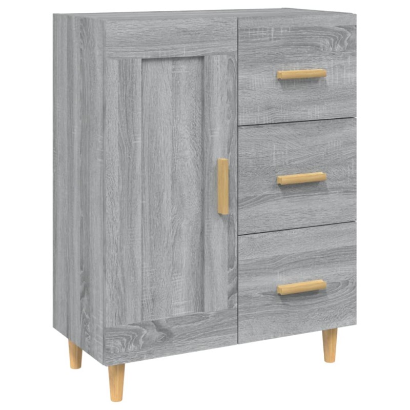 vidaXL Ντουλάπι Γκρι Sonoma 69,5 x 34 x 90 εκ. από Επεξεργασμένο Ξύλο
