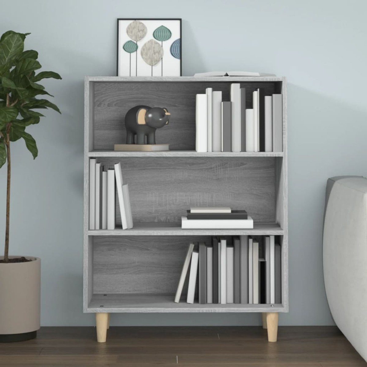 vidaXL Ντουλάπι Γκρι sonoma 69,5 x 32,5 x 90εκ. από Επεξεργασμένο Ξύλο